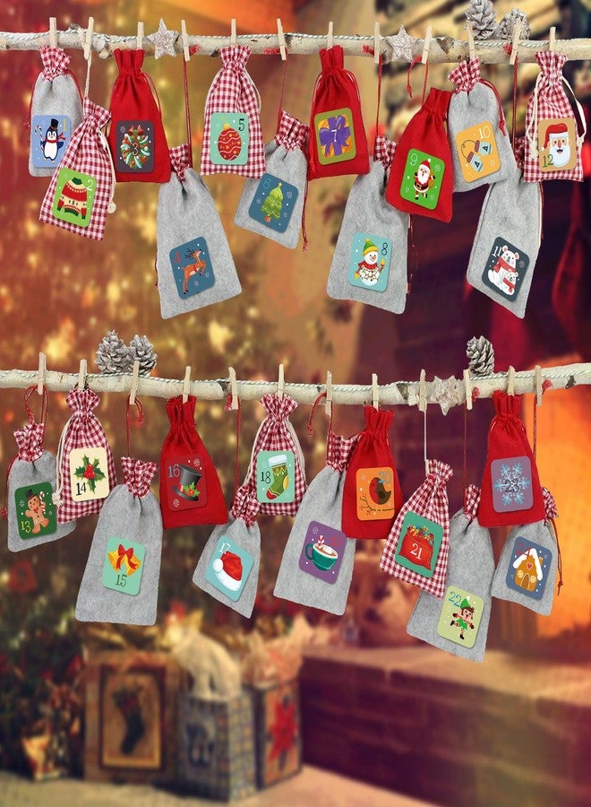 Lucleag 250PCS Christmas Advent Calendar Number Stickers for Kids, Adorable 1-25 Xmas Number Sticker Xmas Calendar Sticker for Christmas Craft DIY Gift Labels Envelope Sealing Stickers - Image 4
